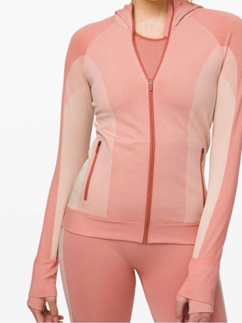 Lululemon ebb to train jacket abstract pink | size 6